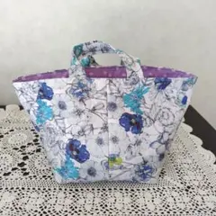 リバティパッチワークデザイン花柄トートバッグ2