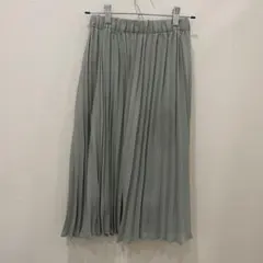 3can4on キッズ　ロングスカート　140cm くすみ系グリーン