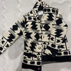 CALI SURF 幾何学模様 ニットカーディガン