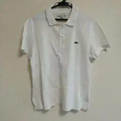 LACOSTE スリムフィット ホワイト ポロシャツ US S