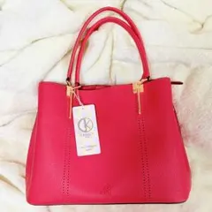 D.Kelly トートバッグ　ハンドバッグ　赤