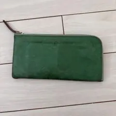 キソラ 長財布 グリーン