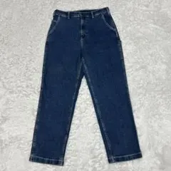 ユニクロ デニムペインターパンツ ジーンズ ワークパンツ 紺 M相当 Sサイズのサムネイル