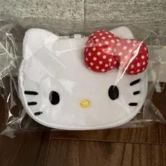 新品未開封　資生堂オンラインストア×ハローキティぬいぐるみチャーム付きエコバッグ