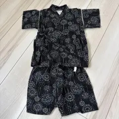 花火模様 ベビー甚平 サイズ80