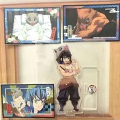 劇場版 　鬼滅の刃 　アクリルスタンド　ステッカー　嘴平伊之助