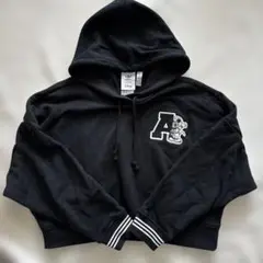 美品 アディダス ディズニー パーカー adidas 丈短 ミッキー M