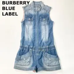 バーバリーブルーレーベル デニム サロペット 36