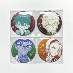 【新品】名探偵コナン 公式アプリ　缶バッジ ４点セット