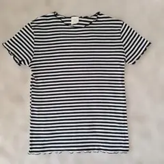 Zara Girls ストライプ フリル袖 Tシャツ 11/12(152)