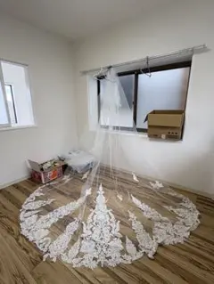 ロングベール　結婚式　ウエディング　小物