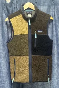 パタゴニア レトロX パッチワーク　フリースベスト S