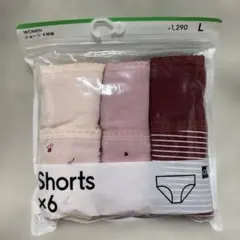 GU レディース ショーツ 6枚組 Lサイズ 新品