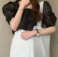 Heather へザー あいねねコラボシアーブラウス