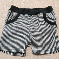 黒と白のストライプパンツ　80センチ　西松屋