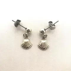 アメリカ　ヴィンテージ　ピアス　貝
