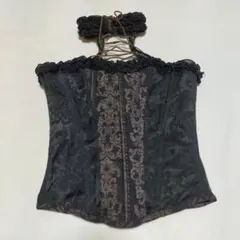 h.NAOTO Blood クロスプリント キャミソール レースチョーカー付 h.NAOTO Blood クロスプリント キャミソール レースチョーカー付