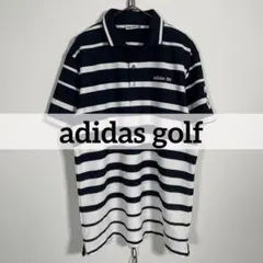 adidas golf ゴルフウェア ボーダー ポロシャツ テーラーメイド製