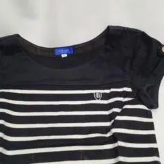 BLUE LABELCRESTBRIDGE 半袖、ノースリワンピースストライプ