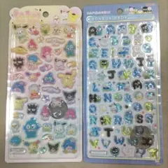 正規品　ボンボンドロップシール　もじ　サンリオ　はぴだんぶい　うるちゅるポップ