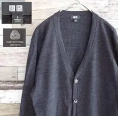 【UNIQLO】ユニクロ　カーディガン　Vネックカーディガンウール　美品　未使用