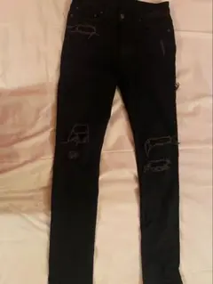 Ksubi 29スキニーデニムパンツ ブラック ダメージ加工のサムネイル