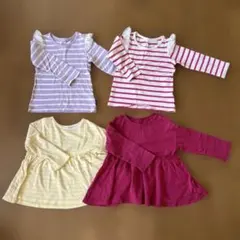 長袖カットソー 4点セット (100cm)