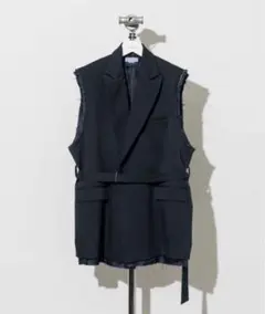 【MAISON SPECIAL】カットオフピークドラペルタイロッケンジレ　02のサムネイル