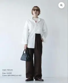 THE SHINZONE ツータック ハイウエストパンツ 32