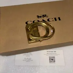 COACHコーチ新品リバーシブルベルトの回転バックル