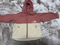 THE NORTH FACE フード付きジャケット 赤/ベージュ　90cm