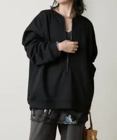 Omekashi ハーフジップスウェット　オメカシ