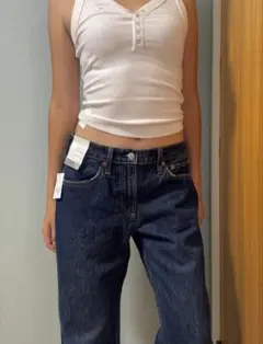 新品未使用 GAP リラックスストレート デニムのサムネイル