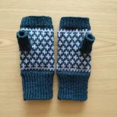 No.⑧ 婦人サイズウール100%あったかハンドウォーマー♪