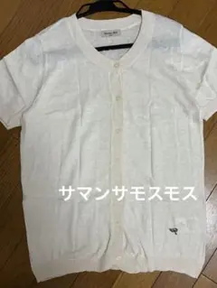 Samansa Mos2 半袖ニットカーディガン オフホワイトのサムネイル