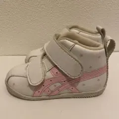 ASICS スクスク ベビー スニーカー 13センチ　ホワイト/ピンク