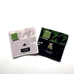 kate spade タオルハンカチ 2枚セット　⓪