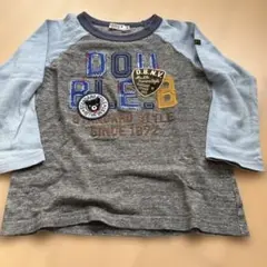 DOUBLE.B 長袖カットソー 100サイズ グレー/ブルー