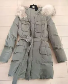 ルスーク定価40000円 大人カジュアル オリーブグリーン ダウンコート