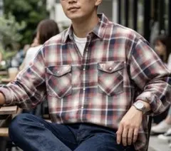 【好配色】カーハート オンブレウェスタンシャツ