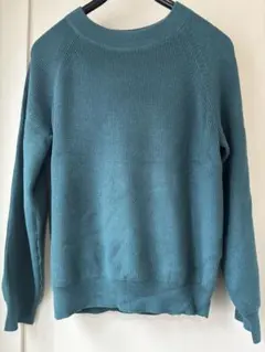 grove 青緑色 Lサイズ 長袖セーター