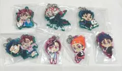 ダンダダン　でふぉラバ！キーホルダー ラバーマスコット もも　オカルン　7点