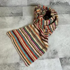 PaulSmith マルチボーダー カシミヤ混 マフラー RG345のサムネイル