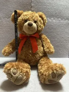 ベア ぬいぐるみ ブラウン レッドリボンのサムネイル