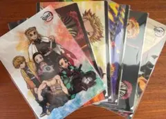鬼滅の刃 無限列車編　A4クリアファイル６枚セット　雑誌イラスト