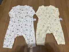 ユニクロ動物柄ロンパース 70cm イエロー 2点セット