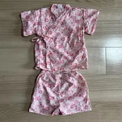 女の子　日本製甚平セット 80