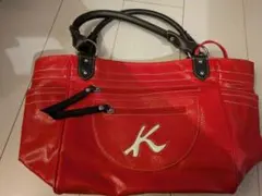 Kitamura2 赤 レザー調 バッグ