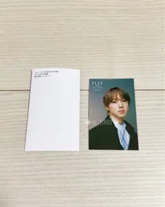 nct wish特別版 ELLEJAPAN サクヤ 特典フォトカード