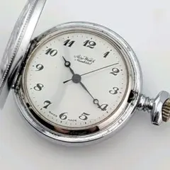 稼働品 AERO WATCH 懐中時計 手巻き 17石 SWISS アンティーク
